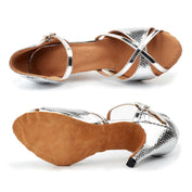 LUCIA Silver - Faux Reptile
