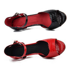 LYDIA Rouge - Faux Croco