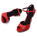 LYDIA Rouge - Faux Croco