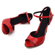 LYDIA Rouge - Faux Croco