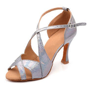 ANICIA Grey - Faux Reptile - Best Dance Shoes ☆ Selection
