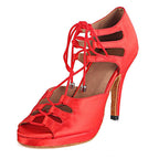 TATIANA Rouge - Ajustable & Platform