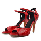 LYDIA Rouge - Faux Croco
