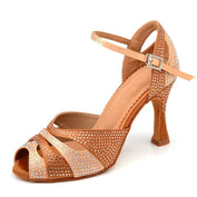 CHLOÉ Brown - Strass - Best Dance Shoes ☆ Selection