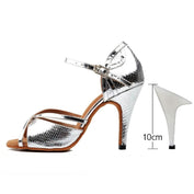 LUCIA Silver - Faux Reptile