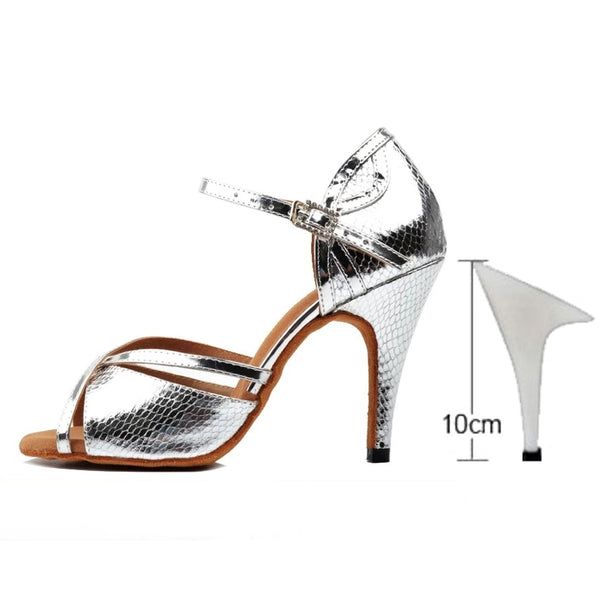 LUCIA Silver - Faux Reptile