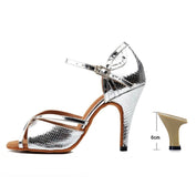 LUCIA Silver - Faux Reptile