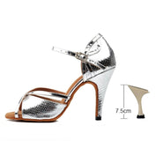 LUCIA Silver - Faux Reptile