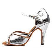 LUCIA Silver - Faux Reptile